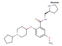 2-[(1-cyclopentyl-4-piperidinyl)oxy]-5-methoxy-N-[(2S)-2-pyrrolidinylmethyl]benzamide dihydrochloride