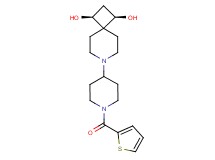(1R*,3S*)-7-[1-(2-thienylcarbonyl)-4-piperidinyl]-7-azaspiro[3.5]nonane-1,3-diol