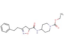 ethyl 4-({[3-(2-phenylethyl)-4,5-dihydro-5-isoxazolyl]carbonyl}amino)-1-piperidinecarboxylate