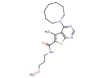 4-(1-azocanyl)-N-(3-methoxypropyl)-5-methylthieno[2,3-d]pyrimidine-6-carboxamide