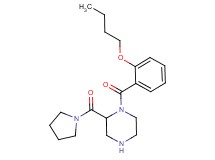 1-(2-butoxybenzoyl)-2-(1-pyrrolidinylcarbonyl)piperazine