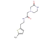 N-[2-(5-methyl-2-thienyl)ethyl]-2-(3-oxo-1-piperazinyl)acetamide trifluoroacetate