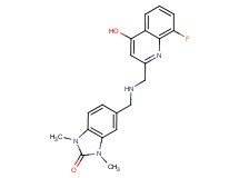 5-({[(8-fluoro-4-hydroxyquinolin-2-yl)methyl]amino}methyl)-1,3-dimethyl-1,3-dihydro-2H-benzimidazol-2-one