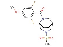 (1R*,5R*)-6-(2,6-difluoro-4-methoxybenzoyl)-3-(methylsulfonyl)-3,6-diazabicyclo[3.2.2]nonane