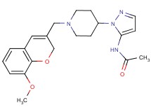 N-(1-{1-[(8-methoxy-2H-chromen-3-yl)methyl]-4-piperidinyl}-1H-pyrazol-5-yl)acetamide