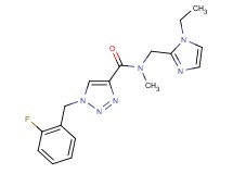 N-[(1-ethyl-1H-imidazol-2-yl)methyl]-1-(2-fluorobenzyl)-N-methyl-1H-1,2,3-triazole-4-carboxamide