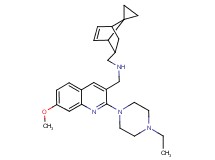 1-[2-(4-ethyl-1-piperazinyl)-7-methoxy-3-quinolinyl]-N-(spiro[bicyclo[2.2.1]heptane-7,1'-cyclopropane]-5-en-2-ylmethyl)methanamine