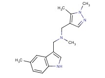 1-(1,5-dimethyl-1H-pyrazol-4-yl)-N-methyl-N-[(5-methyl-1H-indol-3-yl)methyl]methanamine