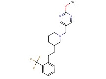 2-methoxy-5-[(3-{2-[2-(trifluoromethyl)phenyl]ethyl}-1-piperidinyl)methyl]pyrimidine