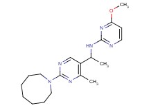 N-[1-(2-azocan-1-yl-4-methylpyrimidin-5-yl)ethyl]-4-methoxypyrimidin-2-amine