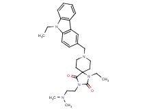 3-[2-(dimethylamino)ethyl]-1-ethyl-8-[(9-ethyl-9H-carbazol-3-yl)methyl]-1,3,8-triazaspiro[4.5]decane-2,4-dione