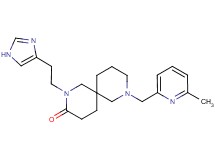2-[2-(1H-imidazol-4-yl)ethyl]-8-[(6-methyl-2-pyridinyl)methyl]-2,8-diazaspiro[5.5]undecan-3-one