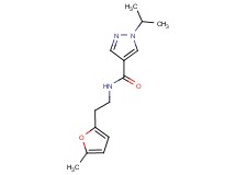 1-isopropyl-N-[2-(5-methyl-2-furyl)ethyl]-1H-pyrazole-4-carboxamide