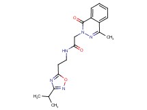 N-[2-(3-isopropyl-1,2,4-oxadiazol-5-yl)ethyl]-2-(4-methyl-1-oxo-2(1H)-phthalazinyl)acetamide