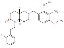 (4aR*,8aS*)-6-(2,4-dimethoxy-3-methylbenzyl)-1-[2-(2-fluorophenyl)ethyl]octahydro-1,6-naphthyridin-2(1H)-one