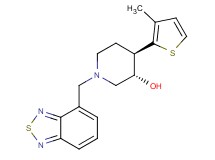 (3S*,4R*)-1-(2,1,3-benzothiadiazol-4-ylmethyl)-4-(3-methyl-2-thienyl)piperidin-3-ol