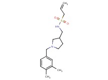N-{[1-(3,4-dimethylbenzyl)pyrrolidin-3-yl]methyl}prop-2-ene-1-sulfonamide