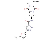 N-[(7S,8aS)-2-methyl-1,4-dioxooctahydropyrrolo[1,2-a]pyrazin-7-yl]-3-(5-methyl-2-furyl)-1H-pyrazole-5-carboxamide