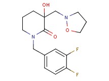 1-(3,4-difluorobenzyl)-3-hydroxy-3-(2-isoxazolidinylmethyl)-2-piperidinone