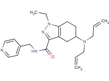 5-(diallylamino)-1-ethyl-N-(4-pyridinylmethyl)-4,5,6,7-tetrahydro-1H-indazole-3-carboxamide