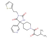 5-[1-(4-methyl-2-oxopentanoyl)-4-piperidinyl]-5-(3-pyridinyl)-3-[2-(2-thienyl)ethyl]-2,4-imidazolidinedione