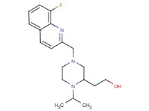 2-{4-[(8-fluoro-2-quinolinyl)methyl]-1-isopropyl-2-piperazinyl}ethanol