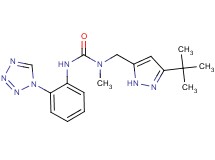 N-[(3-tert-butyl-1H-pyrazol-5-yl)methyl]-N-methyl-N'-[2-(1H-tetrazol-1-yl)phenyl]urea