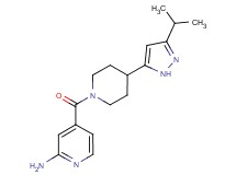 4-{[4-(3-isopropyl-1H-pyrazol-5-yl)piperidin-1-yl]carbonyl}pyridin-2-amine