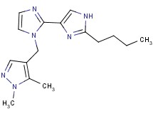 2'-butyl-1-[(1,5-dimethyl-1H-pyrazol-4-yl)methyl]-1H,1'H-2,4'-biimidazole