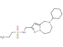 N-[(5-cyclohexyl-5,6,7,8-tetrahydro-4H-pyrazolo[1,5-a][1,4]diazepin-2-yl)methyl]propane-1-sulfonamide