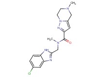 N-[(5-chloro-1H-benzimidazol-2-yl)methyl]-N,5-dimethyl-4,5,6,7-tetrahydropyrazolo[1,5-a]pyrazine-2-carboxamide