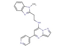 N-[2-(1-methyl-1H-benzimidazol-2-yl)ethyl]-5-(4-pyridinyl)pyrazolo[1,5-a]pyrimidin-7-amine