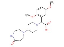 (2,5-dimethoxyphenyl)[4-(5-oxo-1,4-diazepan-1-yl)piperidin-1-yl]acetic acid