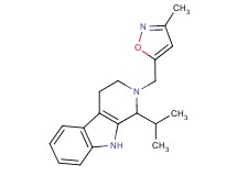 1-isopropyl-2-[(3-methylisoxazol-5-yl)methyl]-2,3,4,9-tetrahydro-1H-beta-carboline