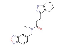 N-(2,1,3-benzoxadiazol-5-ylmethyl)-N-methyl-3-(4,5,6,7-tetrahydro-1H-indazol-3-yl)propanamide