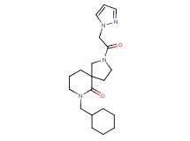 7-(cyclohexylmethyl)-2-(1H-pyrazol-1-ylacetyl)-2,7-diazaspiro[4.5]decan-6-one