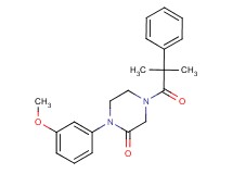 1-(3-methoxyphenyl)-4-(2-methyl-2-phenylpropanoyl)-2-piperazinone