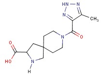 8-[(5-methyl-2H-1,2,3-triazol-4-yl)carbonyl]-2,8-diazaspiro[4.5]decane-3-carboxylic acid