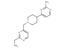 4-{1-[(2-ethylpyrimidin-4-yl)methyl]piperidin-4-yl}pyrimidin-2-amine