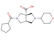 (3aS*,6aS*)-2-(cyclopentylcarbonyl)-5-(tetrahydro-2H-pyran-4-yl)hexahydropyrrolo[3,4-c]pyrrole-3a(1H)-carboxylic acid