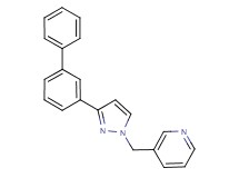 3-{[3-(3-biphenylyl)-1H-pyrazol-1-yl]methyl}pyridine