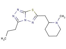 6-[(1-methylpiperidin-2-yl)methyl]-3-propyl[1,2,4]triazolo[3,4-b][1,3,4]thiadiazole