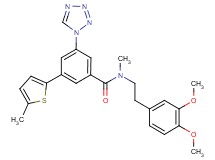 N-[2-(3,4-dimethoxyphenyl)ethyl]-N-methyl-3-(5-methyl-2-thienyl)-5-(1H-tetrazol-1-yl)benzamide