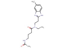 4-(acetylamino)-N-ethyl-N-[2-(5-methyl-1H-benzimidazol-2-yl)ethyl]butanamide