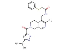 N-({7-[(3-isopropyl-1H-pyrazol-5-yl)carbonyl]-3-methyl-5,6,7,8-tetrahydro-2,7-naphthyridin-4-yl}methyl)-2-(phenylthio)acetamide