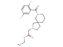 ethyl [7-(2,5-difluorobenzoyl)-2,7-diazaspiro[4.5]dec-2-yl]acetate