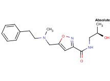 N-[(2R)-2-hydroxypropyl]-5-{[methyl(2-phenylethyl)amino]methyl}isoxazole-3-carboxamide