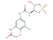 N-(8-chloro-3-oxo-3,4-dihydro-2H-1,4-benzoxazin-6-yl)-N'-[(3S*,4S*)-4-hydroxy-1,1-dioxidotetrahydro-3-thienyl]urea
