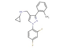 N-{[1-(2,4-difluorophenyl)-3-(2-methylphenyl)-1H-pyrazol-4-yl]methyl}cyclopropanamine