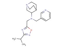 N-[(3-isopropyl-1,2,4-oxadiazol-5-yl)methyl]-N-(3-pyridinylmethyl)quinuclidin-3-amine